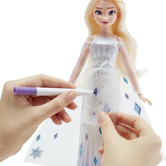 Disney's Frozen 2 Design-a-Dress Elsa Doll - Picture 4 of 7